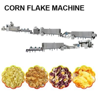 150kg/H Corn Flakes Machine/ Twin Screw Extruder Corn Flacks Production Line /Corn Chips