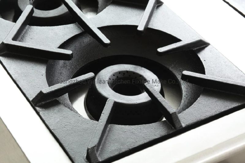 Stainless Steel Body Freestanding Installation Gas Stove Cooking Range Kitchen Equipment