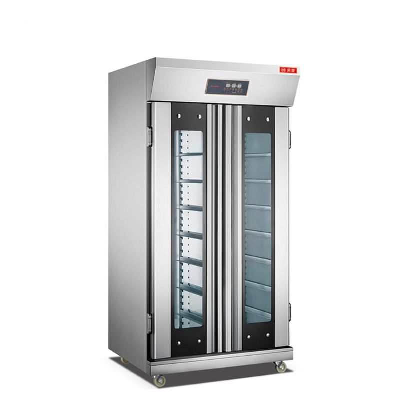 Spray Type 32 Trays Dough Proofer Oven Cabinet Pizza Bread Tortilla Pancake Timing Fermentation Stainless Steel Bakery Machine Baking Equipment