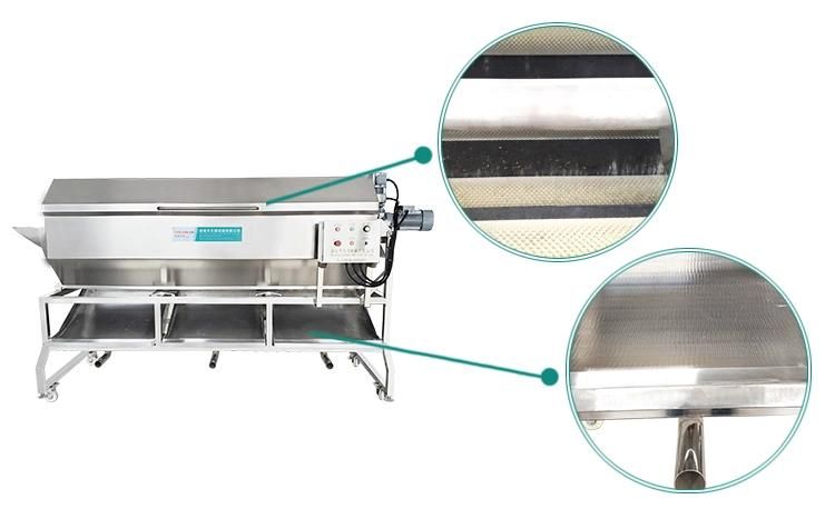Industrial Brush Type Root Potato Washer Washing Peeler Peeling Machine