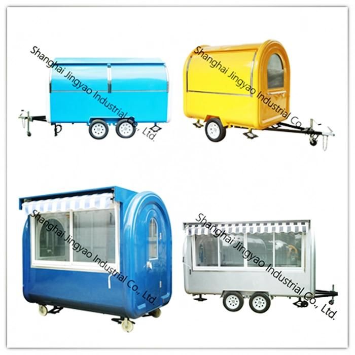 Mobile Food Truck/Outdoor Coffee Cart/Hot Dog Mobile Food Trailer
