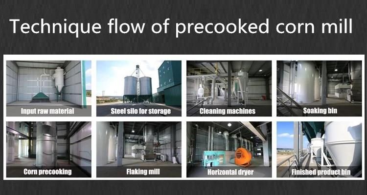 Pre Cooking Corn Meal Machine Flake Mill Flaking Milling Machine