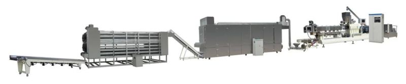 Textured Vegetable Soy Bean Meat Protein Soya Chunk Nugget Making Extruder Machine Production Line