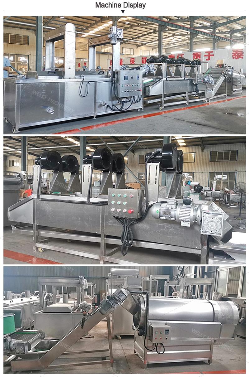 Muti-Purpose Spicy Green Peas Production Line Seed Groundnut Frying Machine Continuous