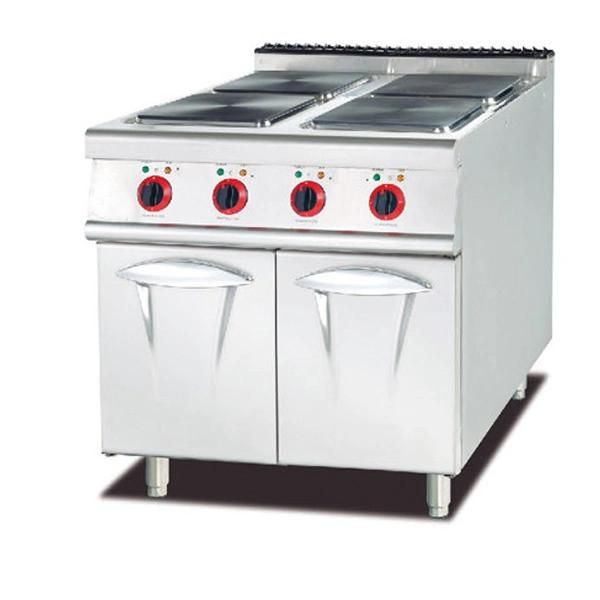 Gas Range with 4-Hot and Hot Plate