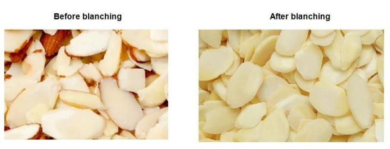Almond Slices Blanching Machine Almond Blanching Equipment Before Peeling