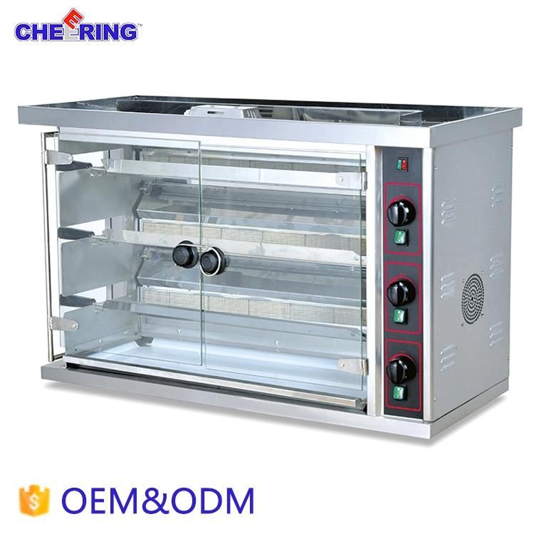 Professional Heavy Duty Gas Grill Chicken Rotisseries