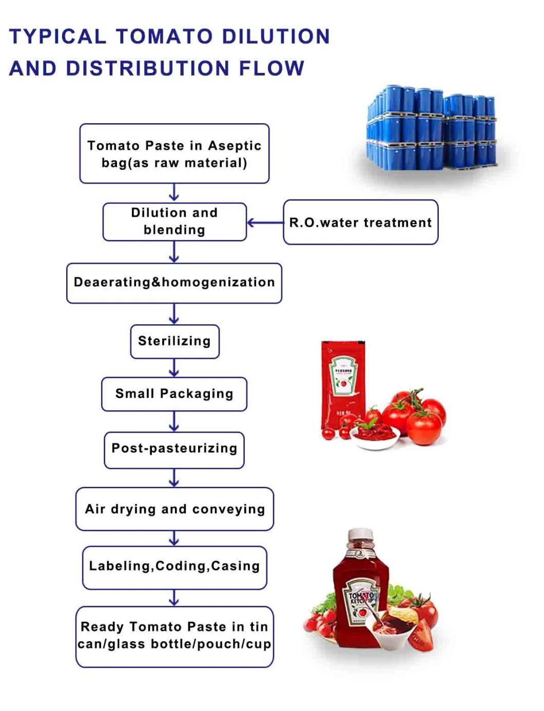 Samll Scale Capacity 500kg Per Hour Tomato Paste Sauce Ketchup Making Machine
