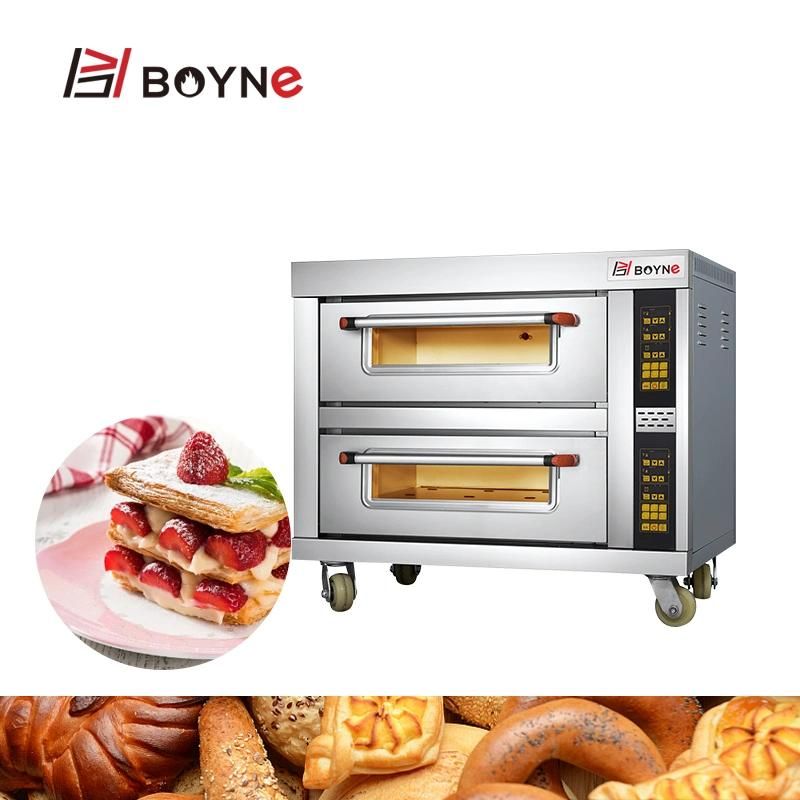 Commercial Bakery Equipment Electric 2 Deck 2 Trays Baking Oven