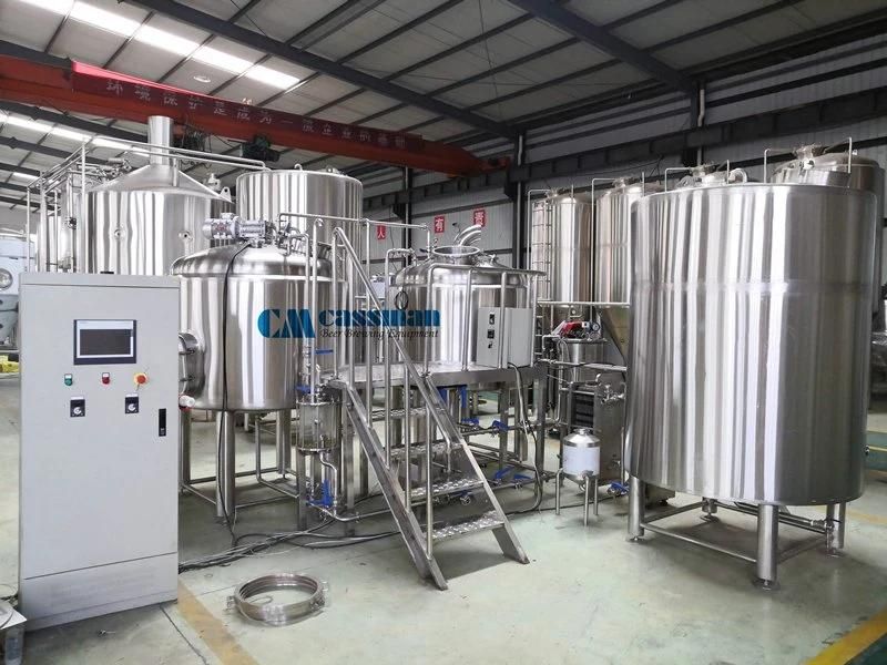 Cassman 1000L Beer Equipment Micro Beer Brewing System for Pub Hotel Bar Brewery