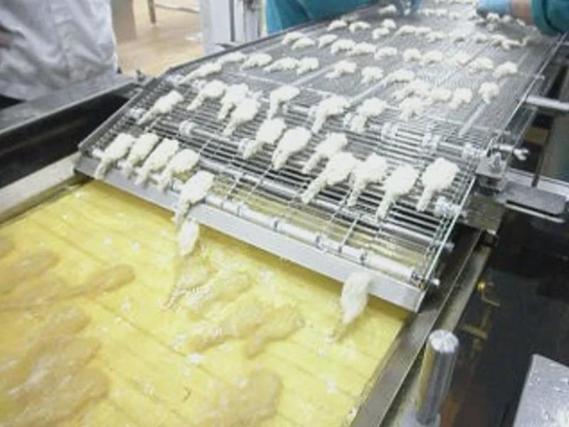 Industrial Automatic Seafood Squid Strips Rings Battering and Breading Machine