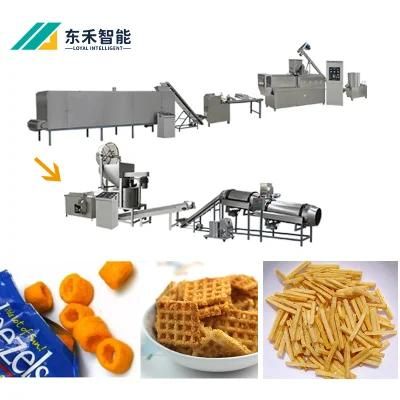 Bugles Extrusion Equipment Salad Food Processing Line Fried Flour Chips Process Line