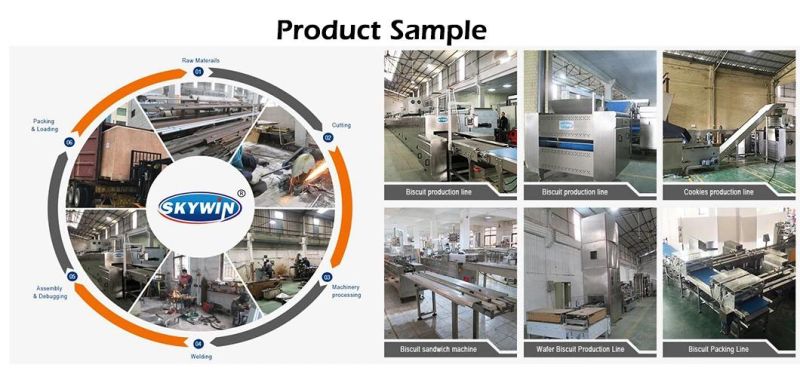Skywin Sandwich Biscuit Machine Creaming Sandwiching Cookie Machinery with Packaging