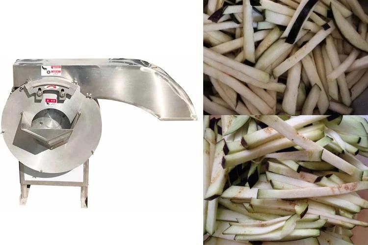 Industrial Vegetable Cutting Machine Eggplant Strips Cutting Machine