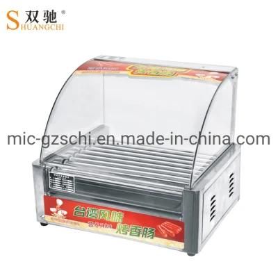 Rolling Hot-Dog Grill Roast Sausage Machine Non Removeable Commercial Using