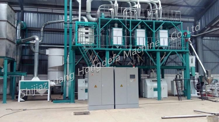 European Standard 50t/24h Maize Flour Mill Machine for Zambia Market