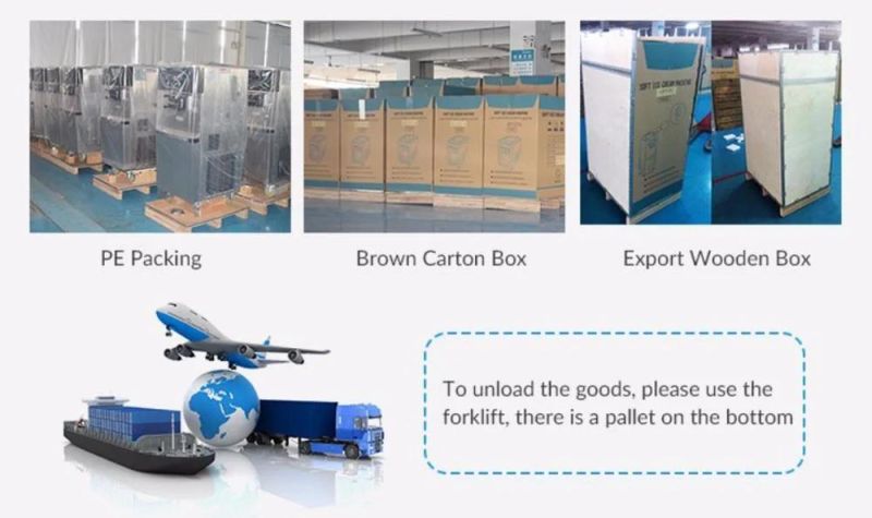 Three Flavor Soft Ice Cream Machine Soft Serve Ice Cream Making Machine