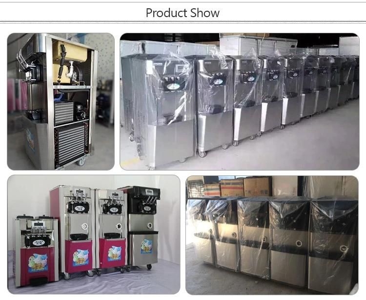 High Quality Commercial Soft Serve 3 Flavor Ice Cream Making Machine with Imported Comprssor with CE