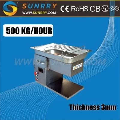 Chicken Meat Strip Cutter Machine with 500kg/Hr Production