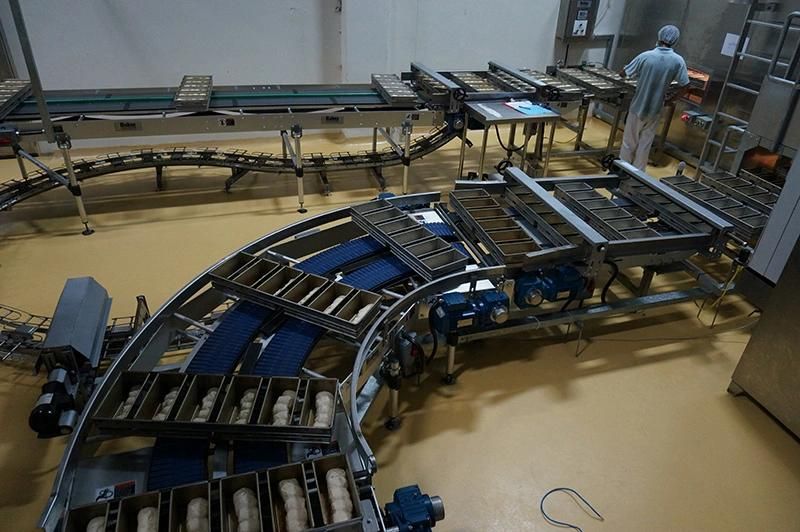 Industrial Single or Double Bakery Spiral Bread Cooling Tower Transport System