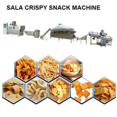 Full Automatic Bugle Chips Fried Dough Snacks Processing Line Sala Chips Making Machine