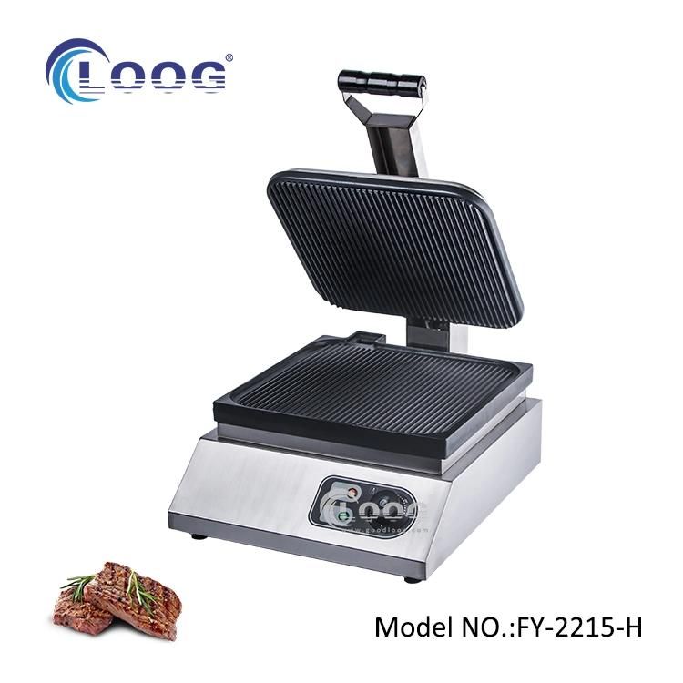 Commercial Kitchen Equipment Bread Making Bakery Machine Household Electric Grooved Pan Griddle Grill Oven Burger Maker Sandwich Press Toaster