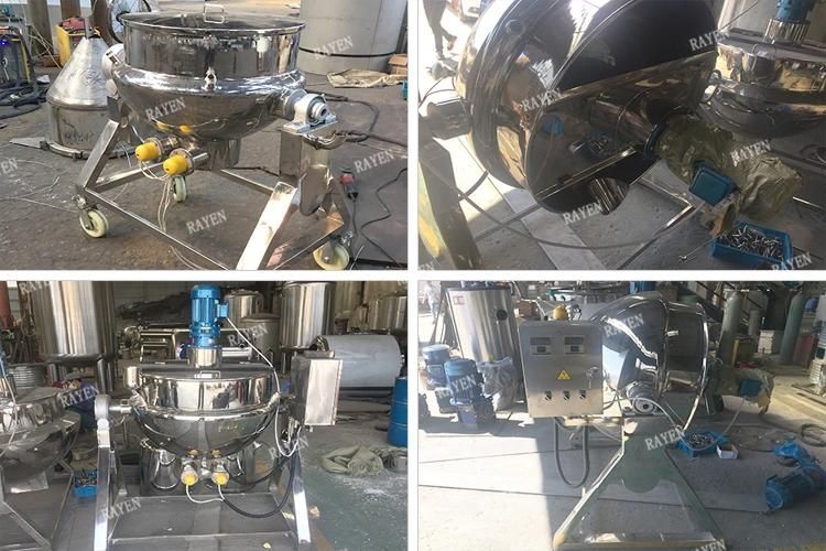 Stainless Steel Steam Jacketed Kettle with Agitator Soup Kettle