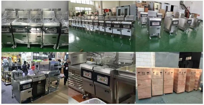 Gas Opening Fryer Operator Uses French Fry Machine Factory to Supply Computer Version with Oil Pump Fryer
