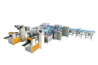 Skywin Full Stainless Steel Automatic High Speed Wafer Biscuit Feeding &Packing Line