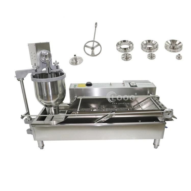 Commercial Snack Mini Doughnut Waffle Maker Professional Donut Ball Electric Fryer Stainless Steel Donut Machine