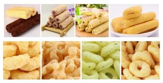 Double Screws Core Filling Snack Production Extruder
