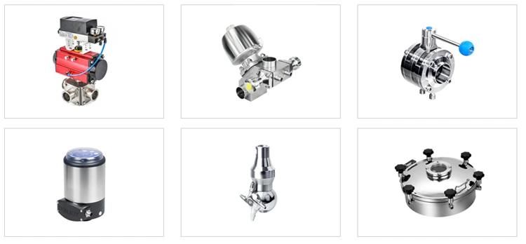 Clamp Pneuamtic Butterfly Valve with Position Sensor for Food Processing