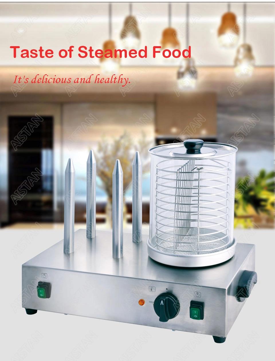 Hhd2 Stainless Steel Electric Commercial Hot Dog Steamer Machine for Kitchen Equipment