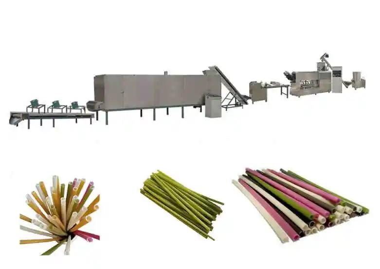 New Design Food Grade Edible Rice Drinking Straw Machine