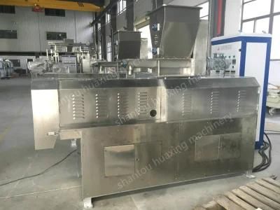 Crispy Corn Puff Snack Twin Screw Extruder Machine / Puffed Snack Production Line, Puffed ...