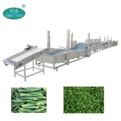 Okra Processing Line Okra Washing Blanching Machine