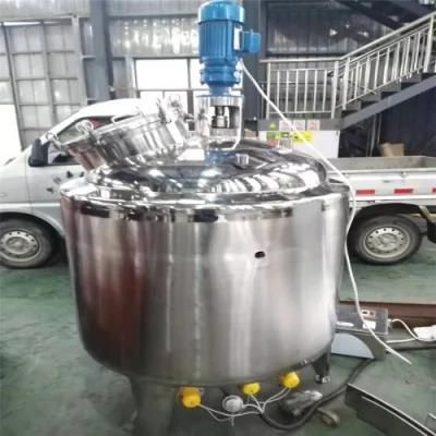 2000L Stainless Steel Vacuum Heating Mixing Jacketed Tank Price