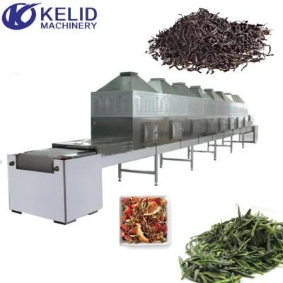 Microwave Flower Green Back Tea Leaf Herbs Rose Drying Sterilizing Machine