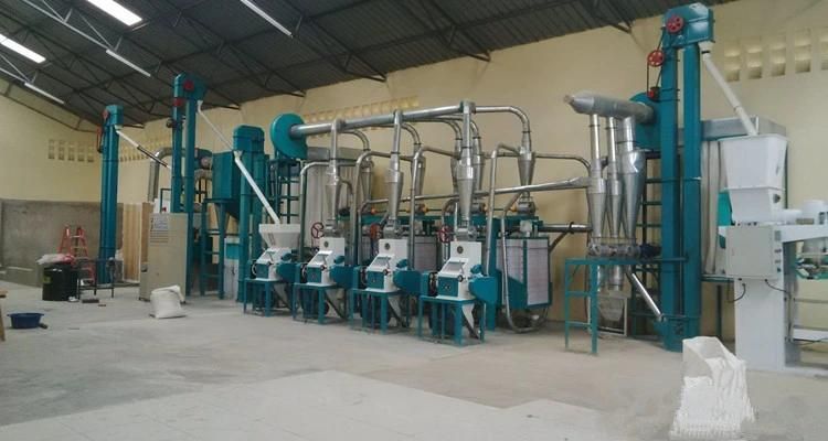 Hongdefa 30t Maize Mill Machinery Complete Processing Line