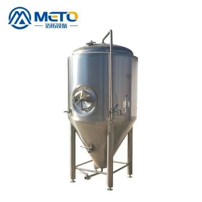 SUS304 1000L Conical Fermenter Beer Machine with Dimple Cooling Jacket