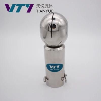 Sanitary Stainless Steel 360&deg; Rotary Spray Ball with Pin