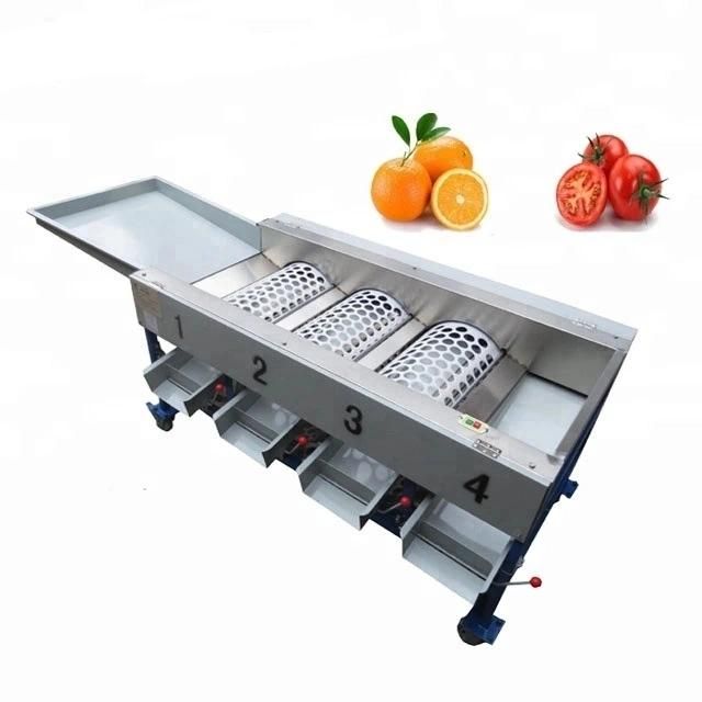 Automatic Vegetable Fruit Peach Orange Mango Size Sorting Food Grading Machine