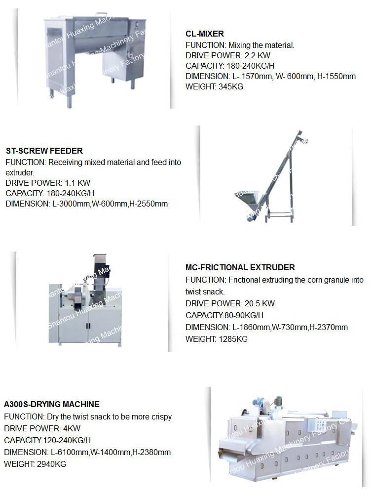 Automatic Cheetos Making Machine Production Line Price