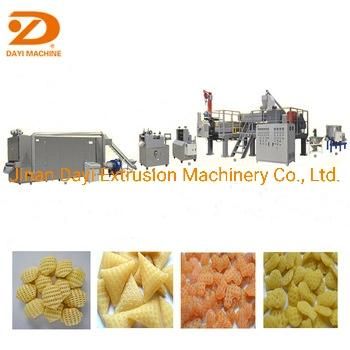 Automatic 3D Snack Pellet Frying Line Salt Stick Making Machinery 2D Fryums Papad Food ...