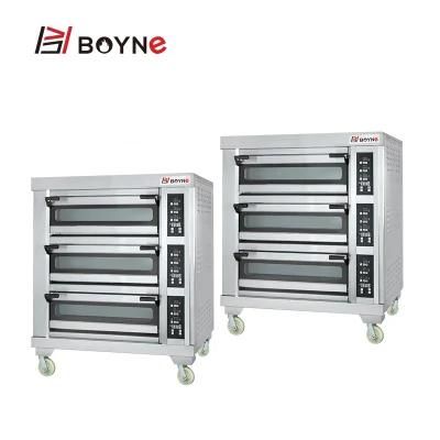 Western Kitchen Machine Three Layer Six Trays Electric Oven