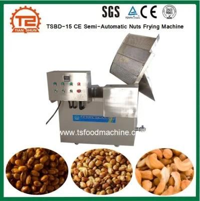 Fast Food Making Machine Tsbd-15 Ce Semi-Automatic Nuts Frying Machine