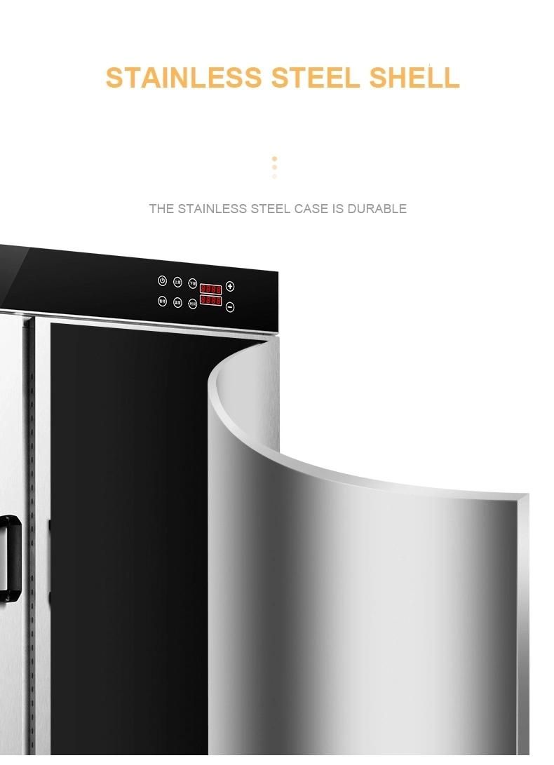 Free MOQ 4 Compartments 80 Trays Commercial Stainless Steel Food Fruits Vegetables Dehydrator Air Dryer Machine Fruit Drying Oven Dewatering Machine Equipment