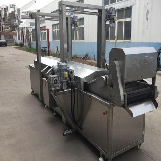 Electric Heating Fryer Machine Line Chicken Fish Continuous Fryer Price