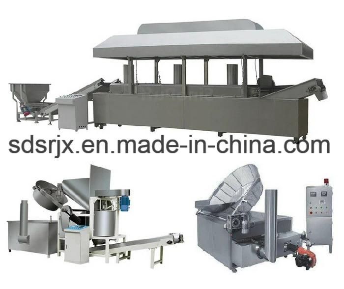 Puffed Extruded Fried Corn Wheat Snack Food Making Machinery