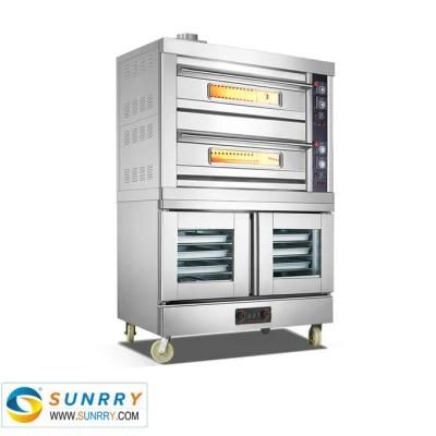 Commercial Baking Equipment Gas Bakery Deck Oven with Proofer